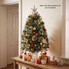 3 FT Pre-Lit Potted Christmas Tree Set of 1 with 80 Warm White LED Lights and 8 Modes - Gallery View 1 of 10