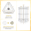 3 Frame Manual Honey Extractor with clear lid, stainless steel, adjustable legs, for home apiary honey extraction.