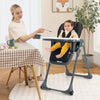 3-In-1 Convertible Baby High Chair for Toddlers-Black - Gallery View 1 of 8