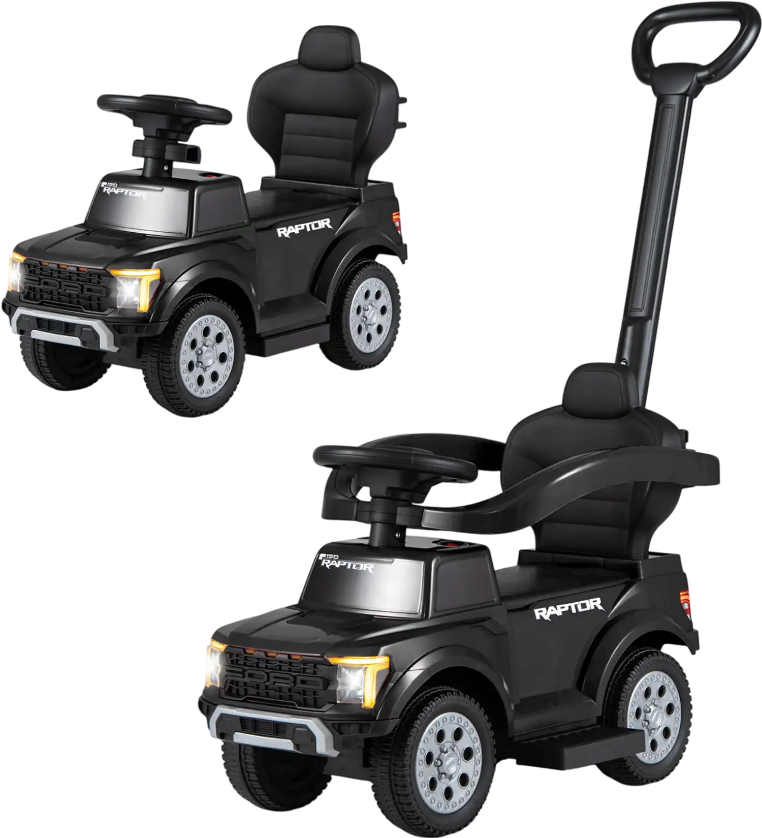 Costway Licensed Ford 3-in-1 Toddler Push Car Ride On Toy 77350603 New