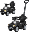 Costzon 3-in-1 licensed Ford push car for toddlers, featuring a detachable handle, LED headlights, and under-seat.