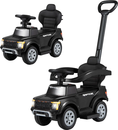 Costway Licensed Ford 3-in-1 Toddler Push Car Ride-On 77350603 New
