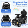 Costzon Push Car for toddlers featuring a multifunctional steering wheel, LED headlights, and under-seat storage for.