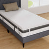 3 Inch Gel-Infused Memory Foam Mattress Topper with Removable Cover-Twin Size - Gallery View 1 of 9