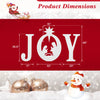 Dimensions of the 3 PCS JOY Nativity Christmas Yard Sign Set with Angels, perfect for festive outdoor displays.