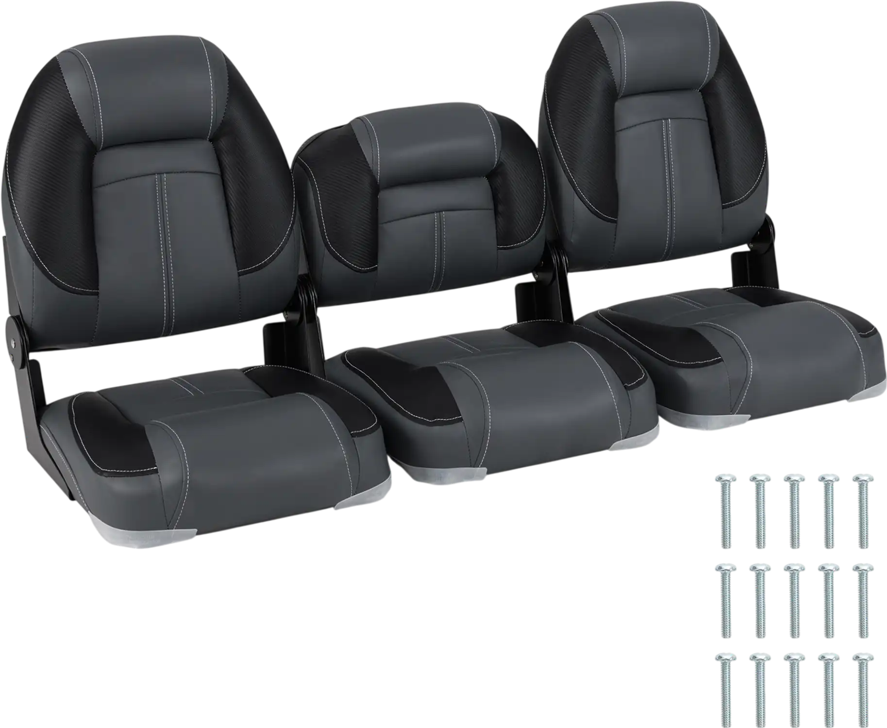 Costway 3-Pack Folding Boat Seats 28D Soft Sponge Padding 62954272 New