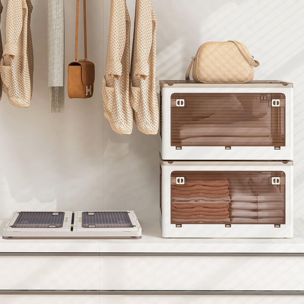 3-Pack Stackable Storage Bins with Lids with 5 Opening Ways-11.5 Gal - Gallery View 1 of 10