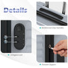 Reinforced grip handles and smooth zippers of the 3-piece lightweight hardside luggage set for secure travel.
