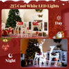 3-piece Christmas lighted reindeer family set with 215 cool white LED lights for festive indoor and outdoor display.