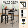Convertible L-shaped kitchen table set in black with padded chairs, built-in charging ports, and adjustable feet for stability.