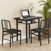 3-Piece Dining Table Set with Rectangular Kitchen Table and 2 Chairs-Gray - Gallery View 1 of 10