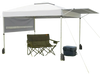 3-Piece Outdoor Adventure Bundle: Pop Up Canopy Tent 20Qt Cooler and Oversized Loveseat