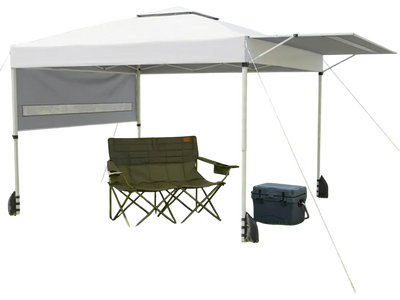Costway Outdoor Adventure Bundle Pop Up Canopy Tent Cooler Loveseat 70422623 New