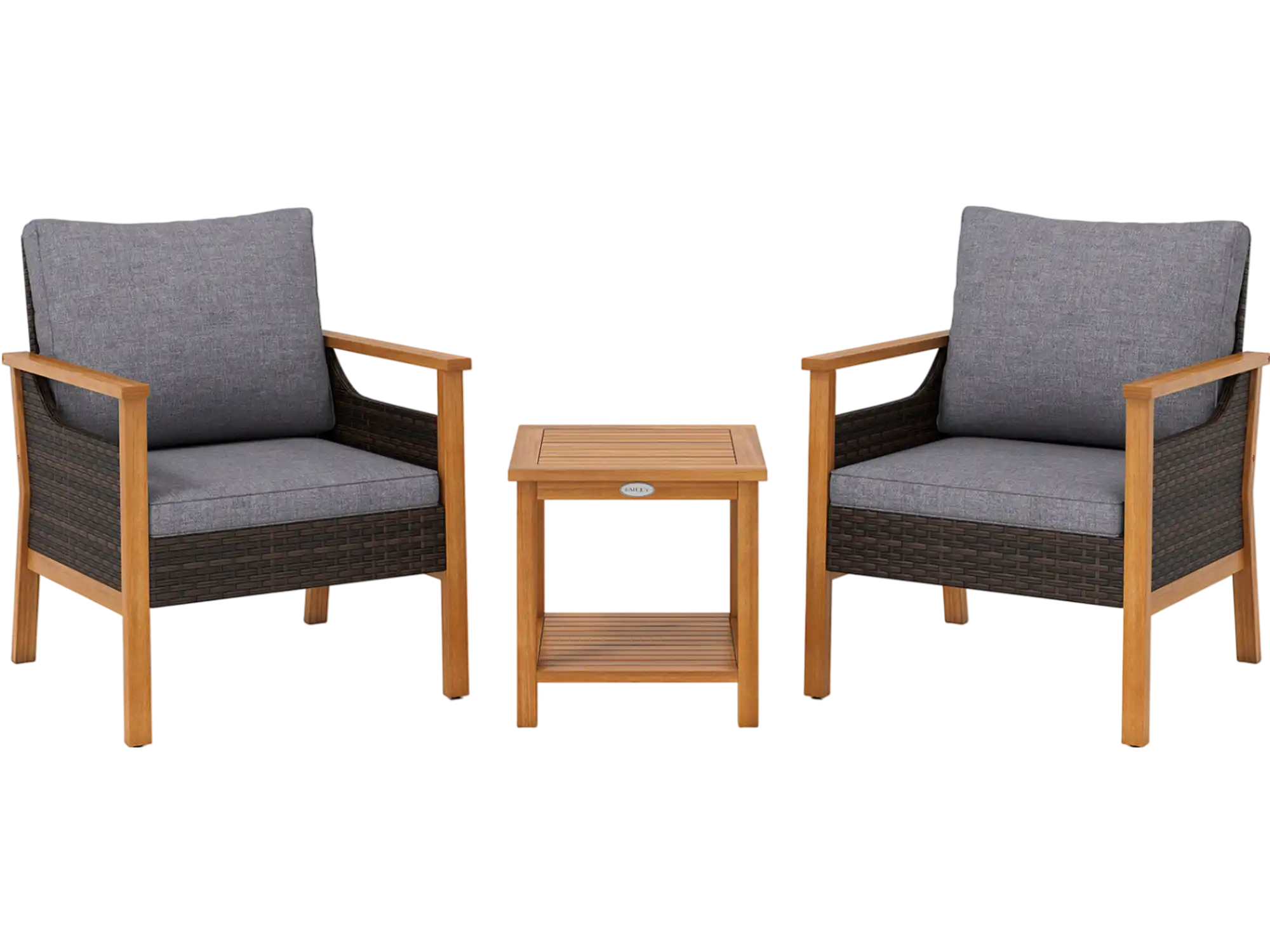 Costway 3 Piece Patio Furniture Set Dining Set 90915892 New