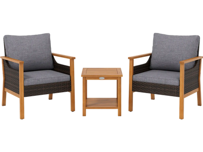 Costway 3 Piece Patio Furniture Set Dining Set 90915892 New