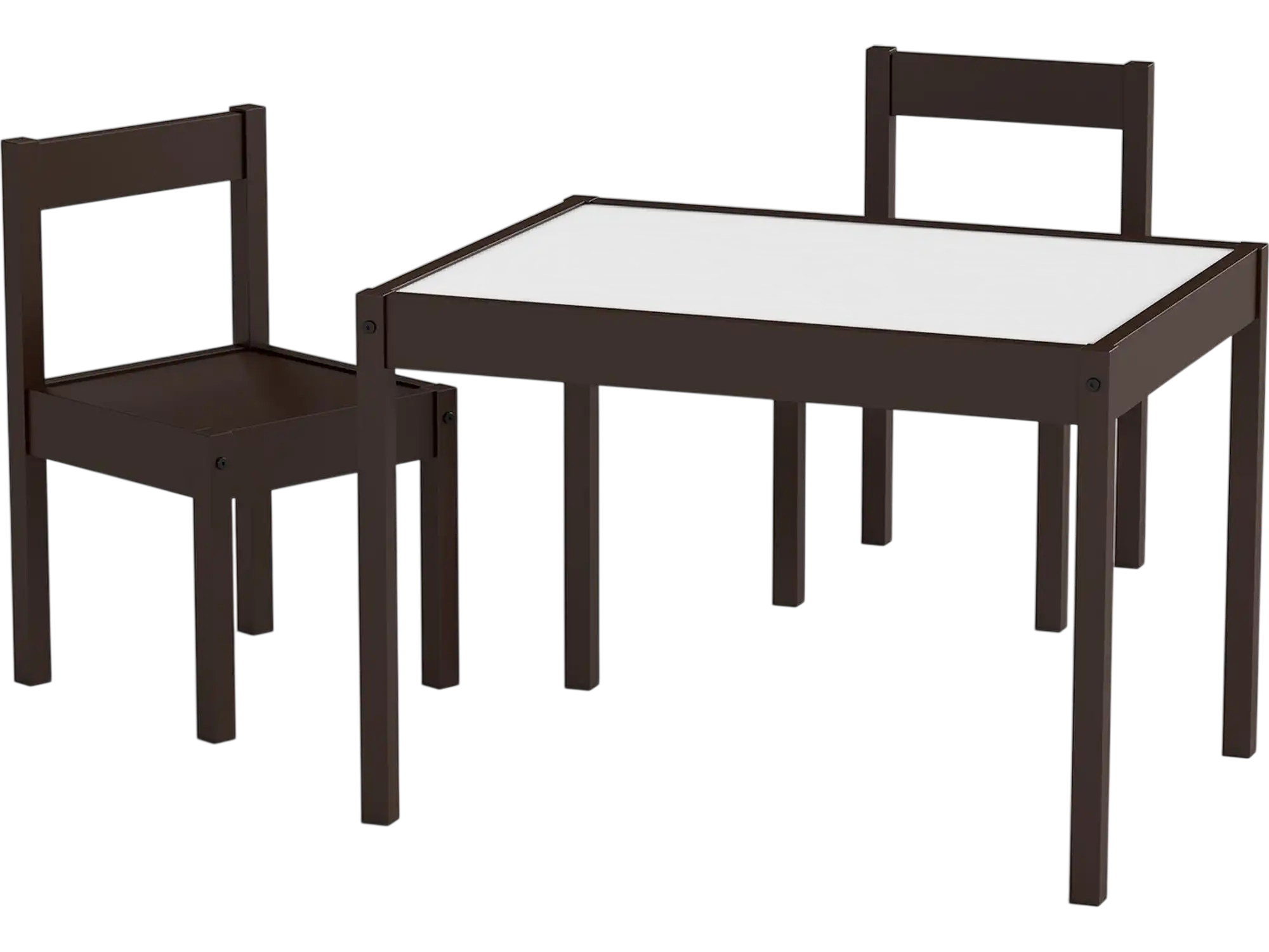 Costway 3-Piece Toddler Activity Table Chair Set Solid Rubber Wood Frame 44041578 New