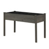 Raised garden bed made of durable fir wood, featuring a spacious design for planting vegetables and herbs outdoors.