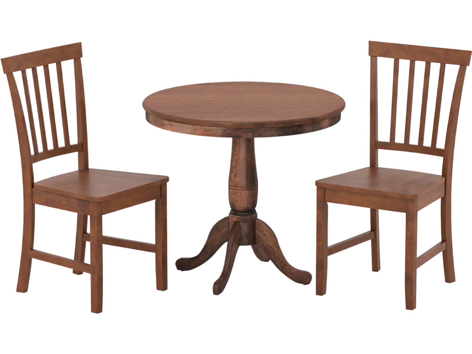 Costway 3-Pc Wooden Dining Table & Chair Set Cafe Kitchen Living Room 26578943 New