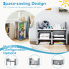 Gray 3-piece toddler set featuring an activity table and two stools, designed for versatile use and space-saving.