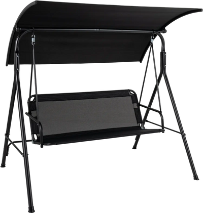 Costway 3-Seat Outdoor Patio Swing Chair Breathable Mesh 98106398 New