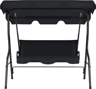 Costway 3-Seat Outdoor Patio Canopy Swing Cushioned Steel Frame 70241698 New