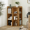 3-Tier Corner Cabinet with Charging Station for Bedroom-Natural - Gallery View 1 of 10