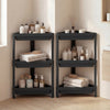 3-Tier Corner Shower Caddy 2-Pack with Detachable Design-Black - Gallery View 1 of 11