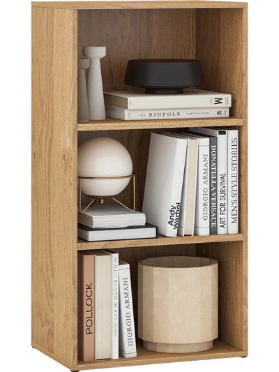 Costway 3-Tier Cube Bookcase Adjustable Shelves Home Office 27345061 New