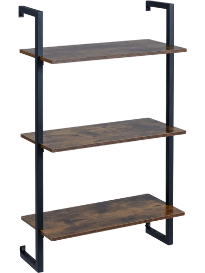 Costway 3-Tier Floating Modern Shelf Bookshelf 41060426 New