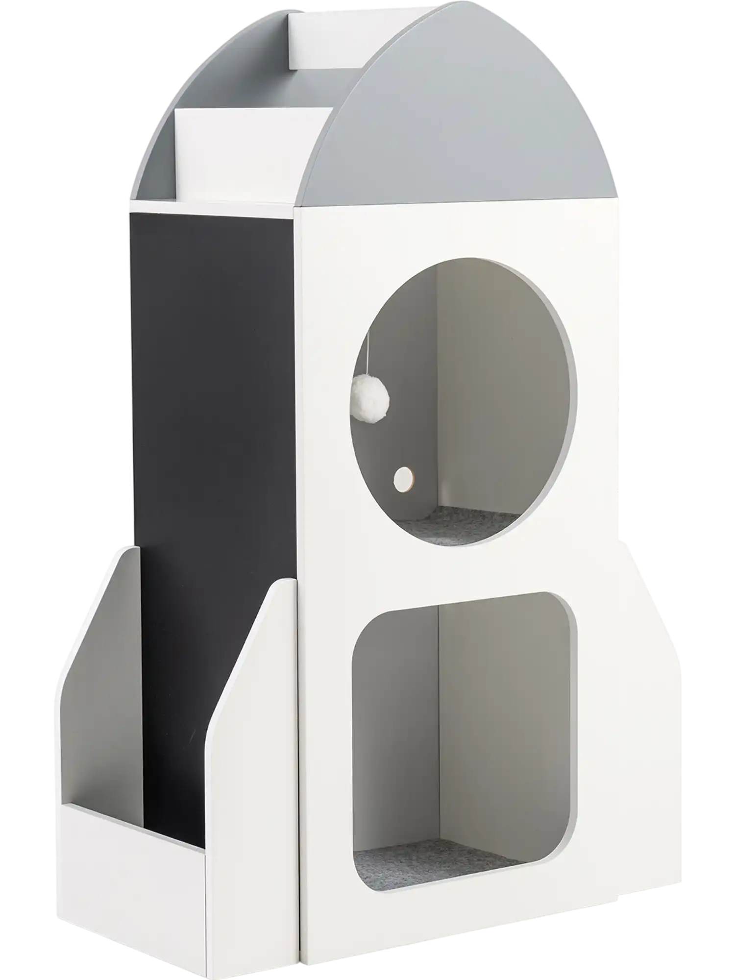 Costway 3-Tier Kids Rocket Bookshelf Toy Storage Organizer 45437288 New