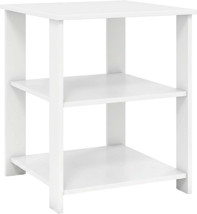 Costway 3-Tier Modern Nightstand Square Side Table Open Storage Shelves 48689292 New
