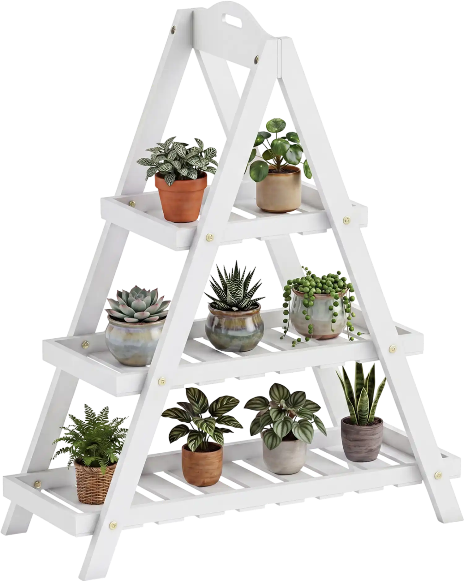 Costway 3-Tier Plant Stand Flower Pot Display Shelf 73400122 New