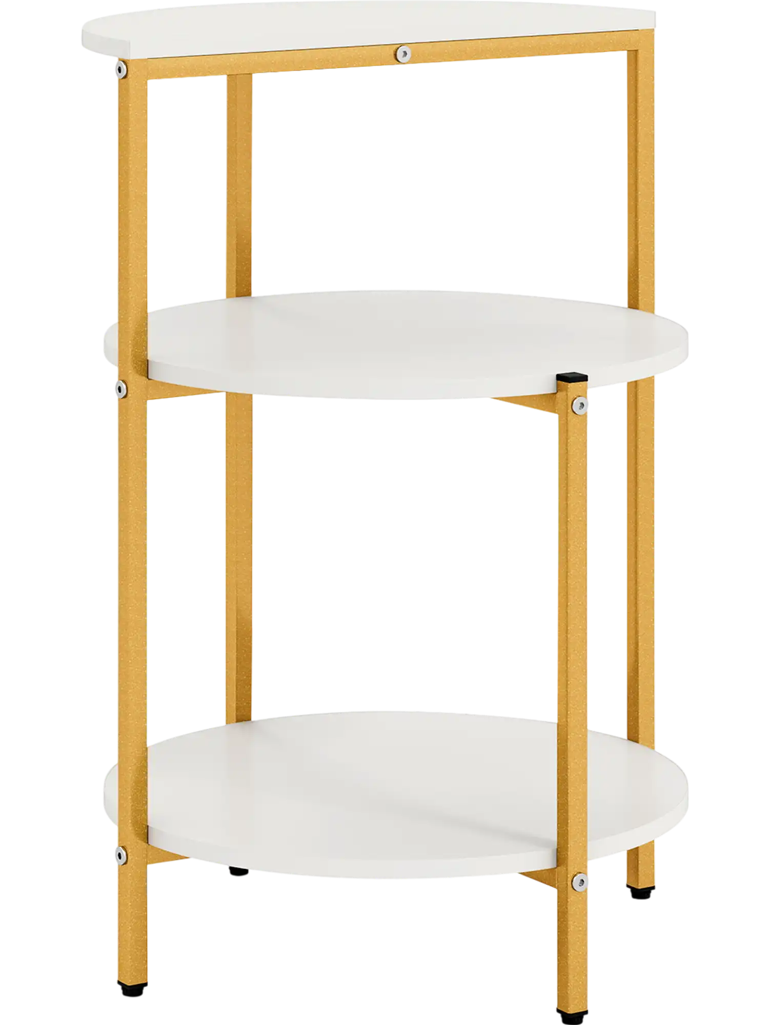 Costway 3-Tier Round End Side Table for Small Spaces Bedroom 62233450 New