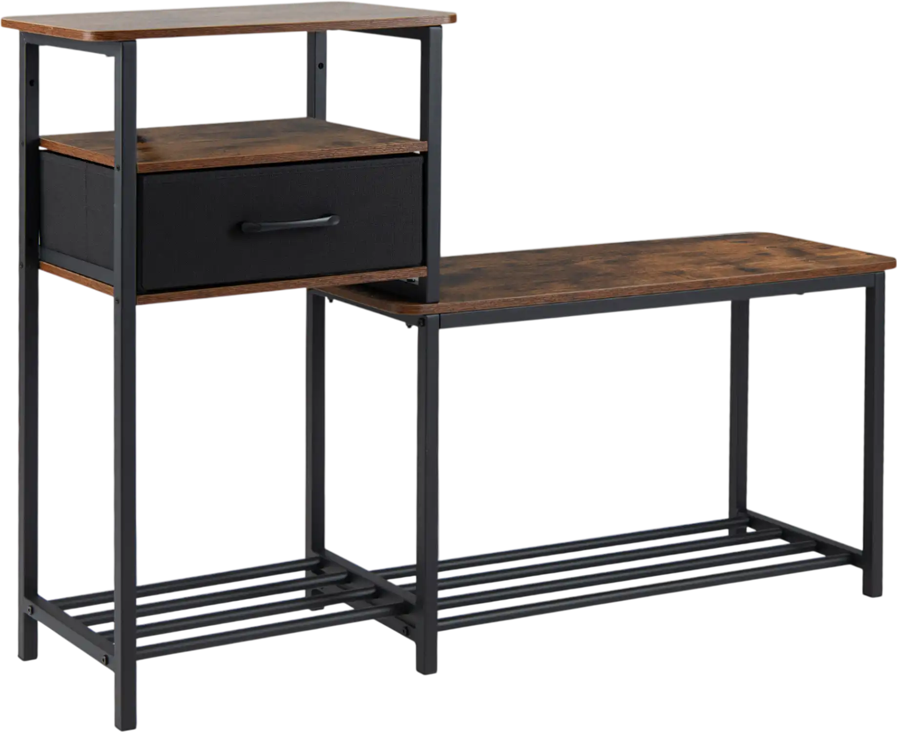 Costway 3-Tier Shoe Storage Rack Bench w/ Drawer Metal Frame 86074422 New