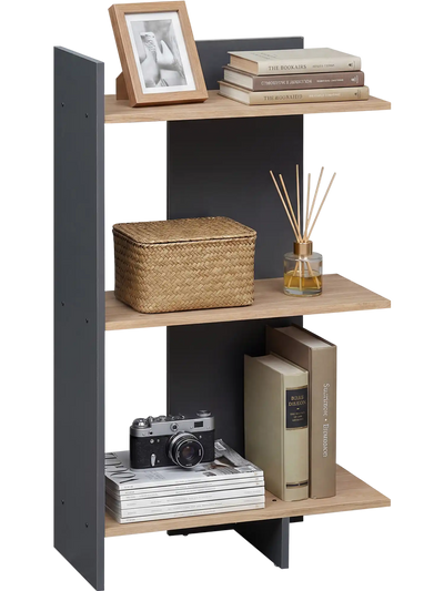 Costway 3 Tier Wooden Bookshelf with Anti-Tipping Kit 52614457 New