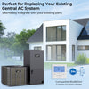 3 Ton 19 SEER2 High-Performance Heat Pump System with wall thermostat, ideal for replacing existing central AC systems.