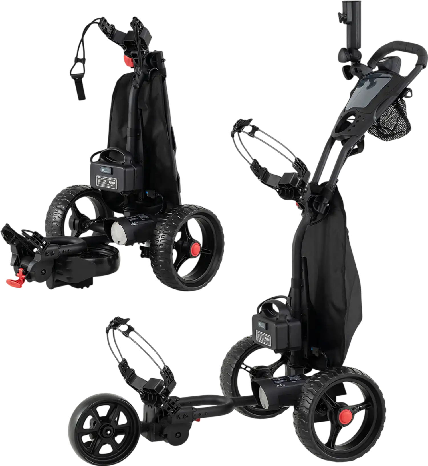Costway Electric 3-Wheel Golf Bag Cart Adjustable Handle 9-Speed 13634785 New
