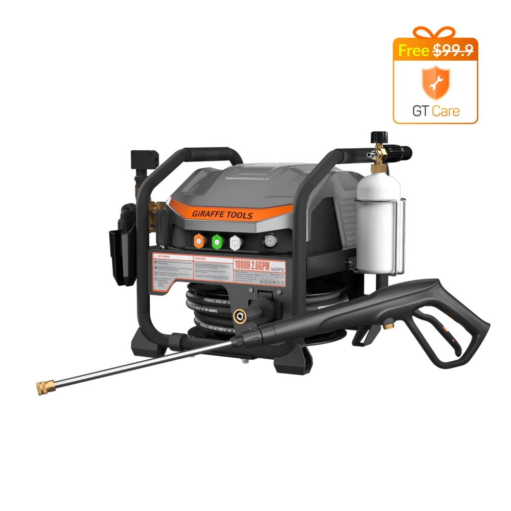 Giraffe Tools Crossfalls Ultra Retractable Pressure Washer 1650PSI 2.6GPM 50FT New
