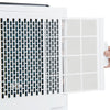 Close-up of the removable filter for the 3-in-1 8000 BTU portable air conditioner, designed for easy cleaning and.