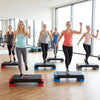 3-in-1 Aerobic Step Platform Set with 2 Stackable Risers and Balance Trainers for Home-Blue - Gallery View 1 of 10