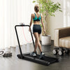 3-in-1 3HP Folding Treadmill with Smart Apps Remote Control and Speakers-Black - Gallery View 1 of 10