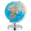 Illuminated world globe with stand, featuring detailed maps of 190 countries and 88 constellations for educational.