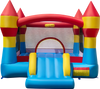 3-in-1 Kids Bouncer with Slide Large Jumping Area and Basketball Hoop without Blower