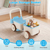 3-in-1 Kids Ride On Push Car with Rope and Storage Basket - Gallery View 8 of 11
