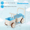 3-in-1 Kids Ride On Push Car with Rope and Storage Basket - Gallery View 4 of 11