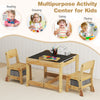Kids table and chair set with removable tabletop and storage drawers, perfect for playroom activities and safe use.