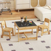 3 in 1 Kids Table and Chair Set with Removable Tabletop and 2 Storage Drawers-Natural - Gallery View 1 of 10