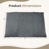 Large bean bag chair dimensions of 73" x 53" in soft corduroy fabric, perfect for versatile living room or bedroom use.
