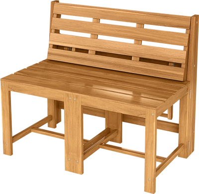 Costway 3-in-1 Outdoor Acacia Wood Loveseat Bench 11771903 New