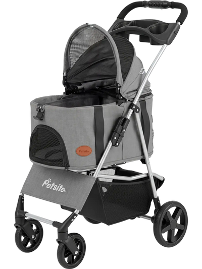 Costway 3-in-1 Pet Stroller Foldable Detachable Carrier Small Medium Dogs 14484600 New
